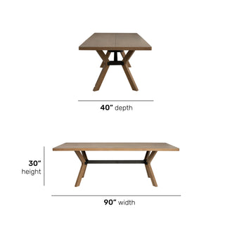 Millwork Rectangular Dining Table
