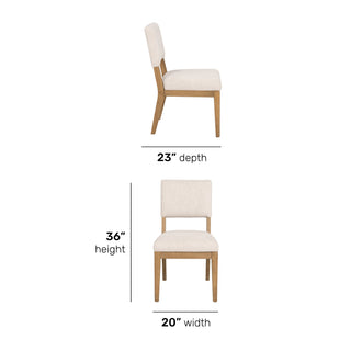 Millwork Pair of Dining Chairs