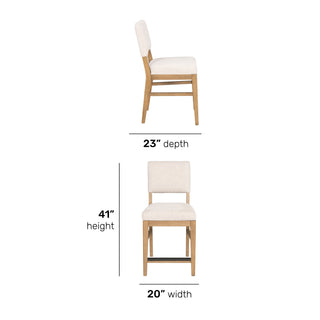 Millwork Pair of Counter Chairs