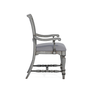 Plymouth Pair of Upholstered Arm Dining Chairs